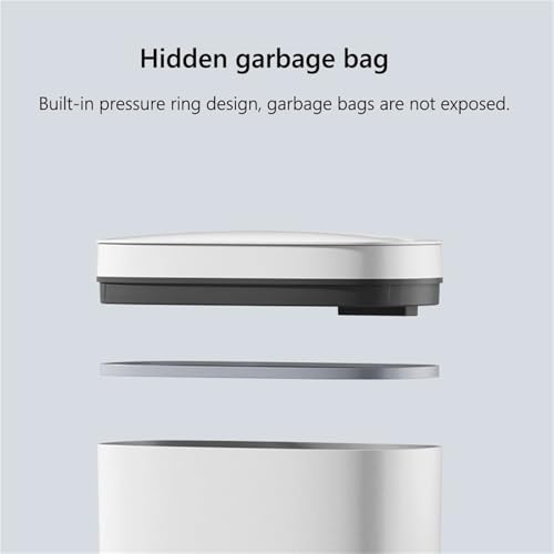 Bote de basura automático sin contacto de 14L con sensor para baño 5