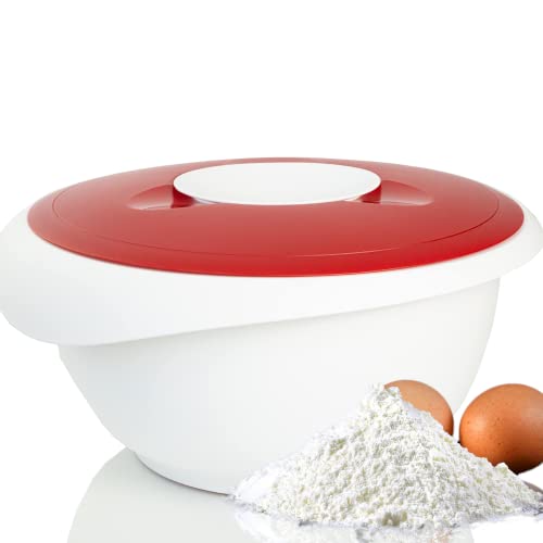 Westmark Bowl Mezclador 2 Piezas con Tapa 3.5 L Gris Oscuro/Rojo miniatura 1