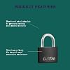Guliffen Covered Aluminum Pad Lock, 4 Pack Outdoor Padlocks Weatherproof with Same Key, Gym Locker Lock for Shed, Gate, Mailbox, Cabinet, Storage Unit