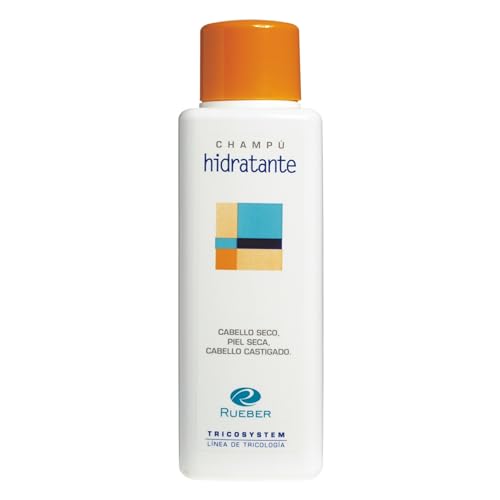 Rueber - Champú Hidratante 400 ml | Hidratacion Profunda Cabello | Hidrata, Suaviza, Protege y Acondiciona la Piel y el Cabello | Champu Reparador Pelo Muy Dañado | Champú Pelo Seco y Dañado