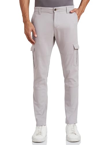 Image of Amazon Brand - Symbol Men's Stretchable Slim Fit Cargo Pants | Chinos | Casual Trousers