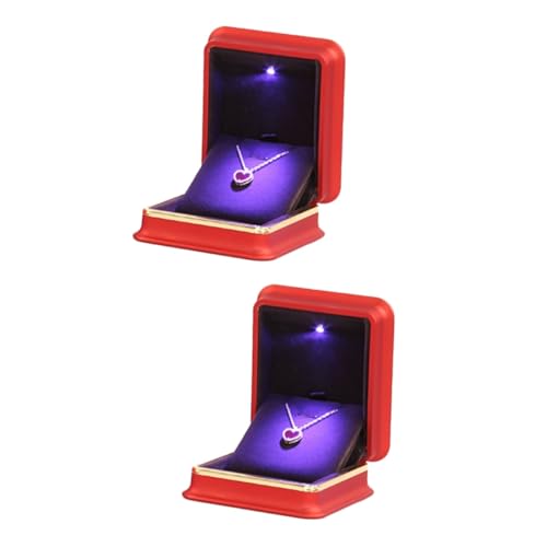 Rangement bijoux LED avec tapis feutre : lot 2 boîtes organisatrices boucles d'oreilles