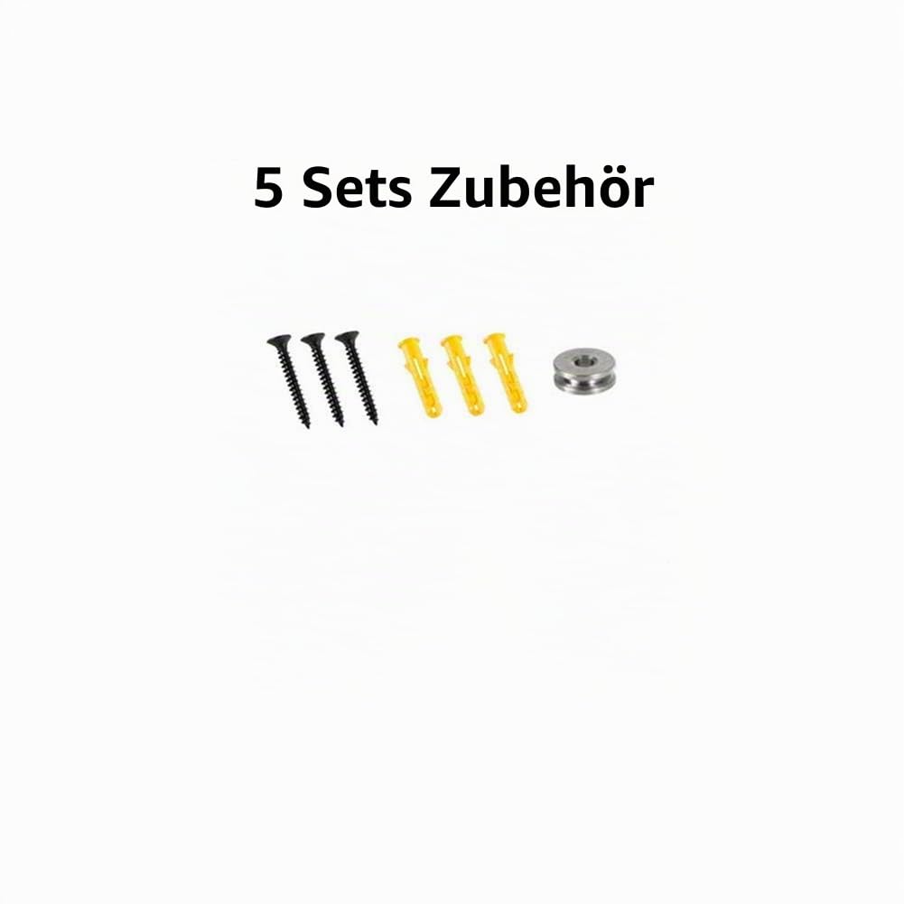 Ersatz-Wandhalterung, kompatibel mit Bose SlideConnect WB-50 – Schwarz (UFS-20), Lifestyle 525 535 III, Lifestyle 600, Soundtouch 300 Soundtouch 520, CineMate 520 Wandhalterung, 5 Stück