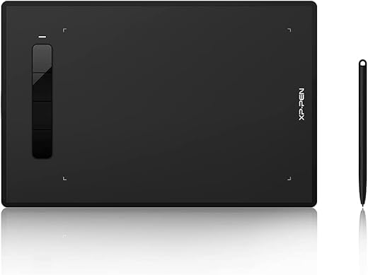 Xp-Pen Star G960 Graphic Tablet 21.21 Cm X 13.54 Cm (8.35X5.33 Inch Working Area|8192 Levels of Pressure Sensitivity|Battery Free Stylus) Black