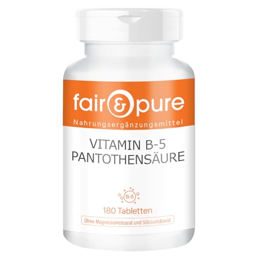 fair & pure - Fair & Pure® - Vitamine B-5 acide pantothénique - végan - 180 comprimés