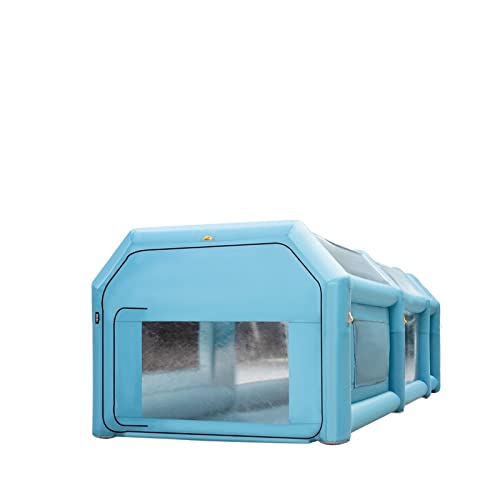 PINYELIN Aufblasbare Lackierkabine 4x2,5x2,2m - Tragbares Spritzkabinenzelt Für Autolackierung