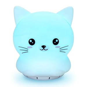 Mindfulness ‘Breathing Kitty’ | 4-7-8 Guided Visual Meditation Breathing Light | 3 in 1 Device with Night Light & Noise Machine for ADHD Anxiety Stress Relief Sleep – Gift for Kids Adult Women Men