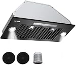 VEVOR Range Hood Insert, 30 Inch Built-in Kitchen Vent Hood, 800CFM Steel Stove Hood, with Gesture & Touch Control, LED Light, Baffle Filters, 4-Speed Exhaust Fan, Ducted/Ductless Convertible