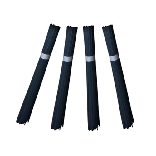 Variety Packs - Plastic Welding Rods & Coils - Black (PVC HDPE PP ABS) Round 3mm (1/8 in) 12-Pack (3 of Each ABS, PP, PVC, HDPE)