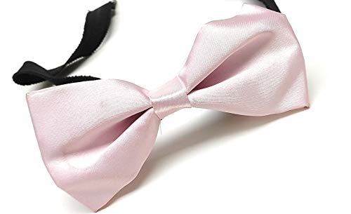 Image of JAGMOOLYA Products The Perfect Classic Satin Pre-Tied Bow Tie Formal Solid Tuxedo Bowtie Adjustable Length Many Colors and Styles Bow for Adults and Children