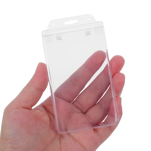 Fundas verticales para tarjetas de identificación transparentes PRETYZOOM de 10,4 x 5,9 cm (10 uds) 4