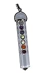 925 Silber Bergkristall Chakra-Stab Anhänger 925 Silber, Größe ca. 70x13 mm