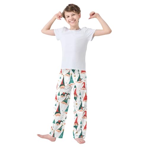 Boys' Pants Christmas Holiday Gnomes Elves Long Bottoms Jogger Pants Elastic Waist Trousers with Pockets S-XL2