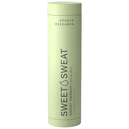 Sports Research Sweet Sweat Citrus Mint Gel Stick, By - Get More From Your Workout: Workout Enhancer Makes You Sweat Faster & Harder - Try W Waist Trimmer - Men & Women Toning Sweat C