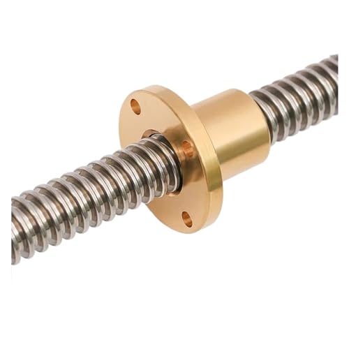 Metal Ball Screw nut 304 Stainless Steel T16 Lead Screw Length 100mm-600mm Lead 4mm Trapezoidal Spindle Screw and Nut(350mm)