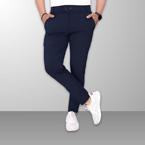 Image of Men's Stylish Slim Fit Trousers for Office and Casual Wear | Versatile Men's Trousers | Ideal for Formal Events and Everyday Casual Wear