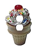 Off The Wall Plates - Ice Cream Cone Decorative Acrylic Cover - Single Outlet