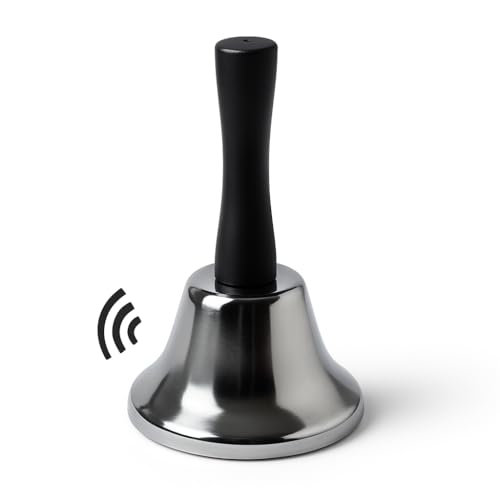 Butler Bell Handle Call Bell Reception Christmas Bells Santa Metal Loud Service Hotel Dinner Counter Handheld School Warehouses Wedding Event Attention Xmas Accessory