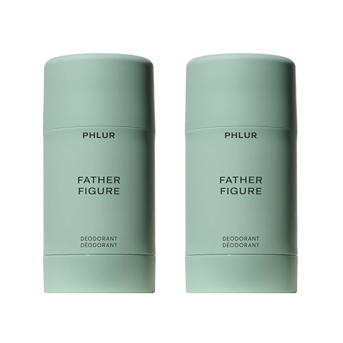 Image of PHLUR Father Figure Natural Deodorant, 1.76 Oz (2-Pack) - Aluminum Free | Deodorant for Women & Men, Long Lasting Odor Protection with Vanilla, Fig and Sandalwood, Deodorant Stick