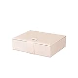 Tama?o: 14,6 * 11 * 4 cm, el joyero tiene un aspecto de piel sintética y es fácil de limpiar. El forro interior suave protege las joyas de ara?azos y da?os. El dise?o de la hebilla exterior lo hace más libre de preocupaciones al usarlo.