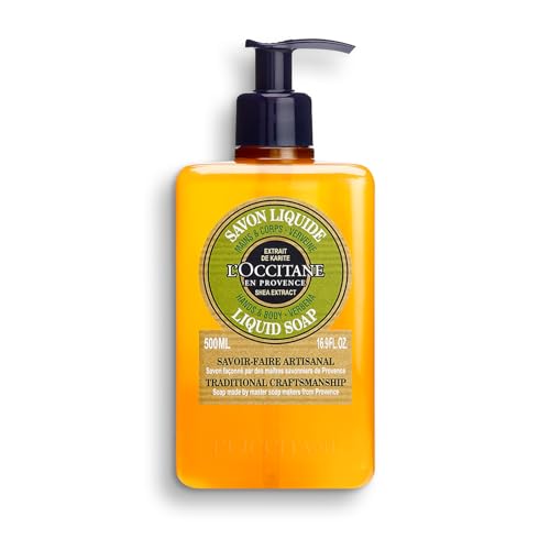 L'OCCITANE - Jabón líquido manos y cuerpo Karité Verbena - 500 ml - Fabricado en Francia