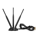 WiFi Gain Antenna SMA Male Interface with Magnetic Base, 2.4GHz/5GHz Dual Band 3 Group 6DB LTE Antenna for WiFi Wireless Router Mobile Hotspot Signal Enhancement Amplifier