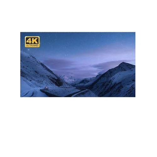 écran de Projection motorisé Tissu de projecteur Pliable 4k HD, 16/9, Rideau d'écran de cinéma Maison, Projection Anti-lumière écran de Projection