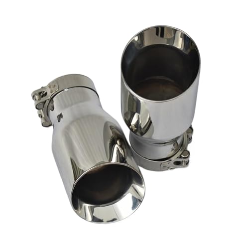 Tuyau d'échappement 2 pièces inox pour remplacer un silencieux usé
