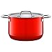 Produktbild Silit Zeno Red Kochtopf groß 24cm, Metalldeckel, Fleischtopf Induktion 6,4l, Silargan Funktionskeramik, rot