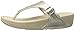 FitFlop Women's THE SKINNY™ LEATHER TOE-THONG SANDALS Sandal, pale gold, 7 M US