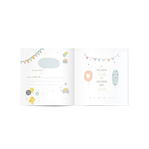 goldbuch Babyalbum Wonderland im Turnowsky Design, Kunstdruck Fotoalbum mit 60 weiße, Pergamin & 4 illustrierte Seiten… – Bild 7