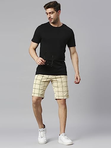 Image of Thomas Scott Men's | Solid | Chino Shorts | Regular Fit | Cotton Elastane | Above Knee | Casual Short