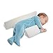 Adjustable Anti Roll Pillow for Baby, Anti Spitting Milk Pillow Newborn, 45° Inclination Baby Side Sleeper Wedge, Infant Sleep Positioners with Removable and Washable for 0~3 Years Old (White)