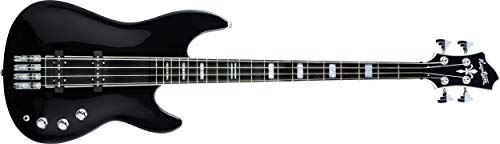 Hagstrom SUWEB-BLK Guitare basse 4 cordes Noir brillant Noir - Les Beatles, Paul McCartney, John Lennon, RIngo Starr, George Harrison Hagstrom SUWEB-BLK Guitare basse 4 cordes Noir brillant Noir