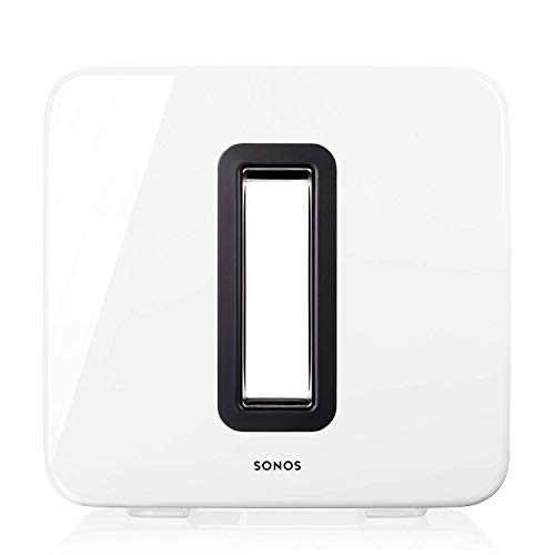 Sonos Sub Subwoofer - Para el sistema de sonido inalámbrico de tu hogar, calibración de sonido con graves dinámicos y definidos, sin vibraciones, color blanco