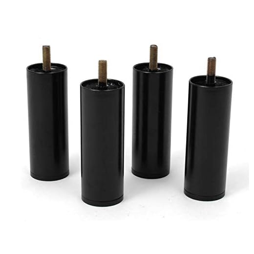 4" Steel Adjustable Bed Riser Legs, Set of 4