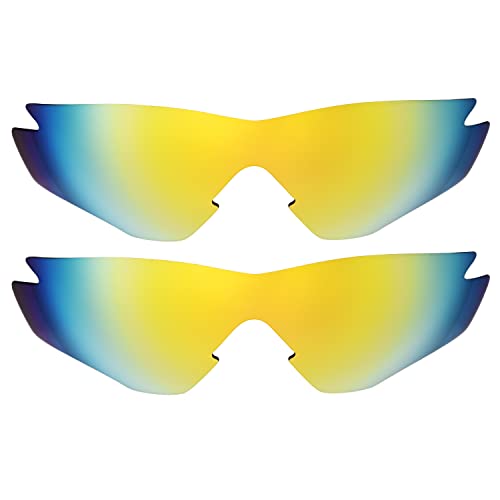 Verres polarisés Oakleys M2 éliminant les reflets avec leur traitement Or 24 carats