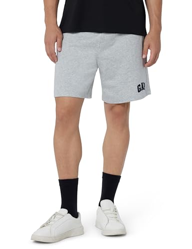Image of Gap Men Embroidered Standard Fit Mid Rise Shorts