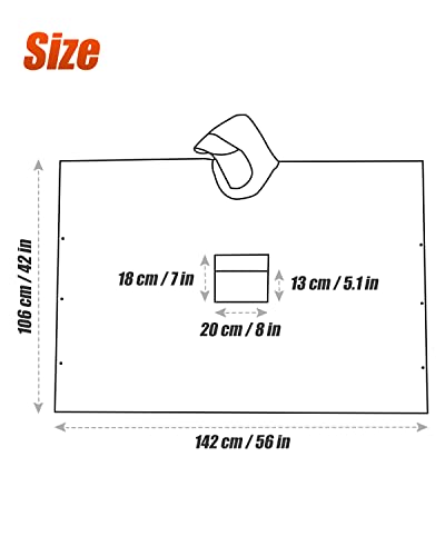 Victoper Waterproof Poncho Adult, Reusable Rain Poncho Adult Waterproof Poncho Waterproof Adult Lightweight Waterproof Raincoat for Outdoor Hiking Camping Cycling Traveling