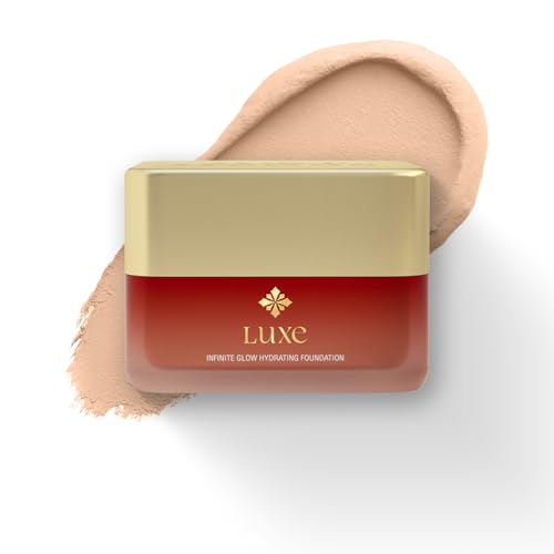 Image of Just Herbs Luxe Infinite Glow Hydrating Foundation | Luxury Makeup | Ayurvedic Skin-Loving Formula | Soft Matte Finish | Non-Cakey & Long-Lasting (PORCELAIN)