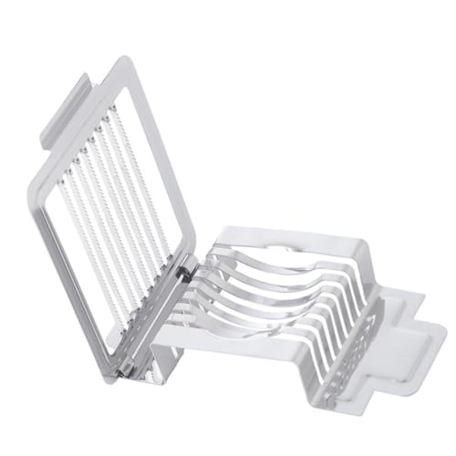 PRETYZOOM Egg Slicer Tool Stainless Steel Multipurpose Egg Slicer Easy to Clean Fruits Cheese Ham