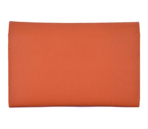 Image of K London PU Leather Passport Cover for Men and Women Card Holder for Travel Accessories Passport Holder for Women Travel Passport Holder Cards Passport Organizer for Travel Wallet(10154 tan)