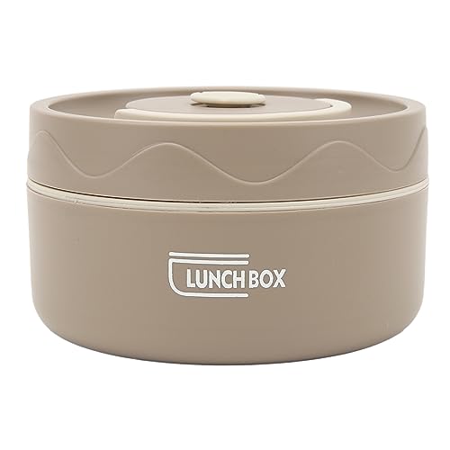 ZJchao Contenitori Termici per il Pranzo in Acciaio Inossidabile 304, Plastica, Piatti Termici Rotondi per la Scatola del Pranzo, Pentola Termica, Scatola per il (Stile Forno A