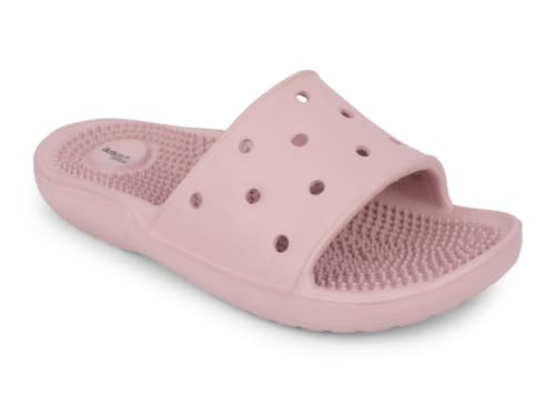 Image of ACTION Women's Casual Slip-On Slippers | Comfortable Textured Footbed | Lightweight Open-Toe Sandals for Daily Wear | Stylish Home & Outdoor Footwear