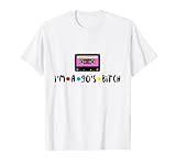 ropa 80s 90s Camiseta de cinta con texto en inglés "I love the 90ies, 90's party, born in the 90's, 90ies, pop Culture, tape