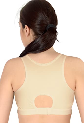 Image of Selfcare Women Cotton Blend Full Coverage Non Padded Sports Bra