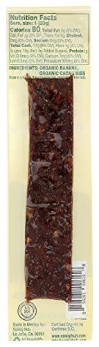 Image of SOLELY - Organic Banana Chocolate Drizzled Fruit Jerky - 1 Individually Wrapped Fruit Strip - Fruit Leather Made from Dried Fruit - Healthy Snacks for Adults & Kids - Vegan, Non GMO - 0.8oz (23g)