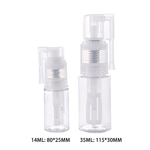 Botella pulverizadora polvo 2 piezas portátil miniatura 2