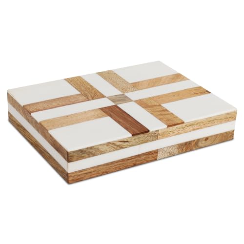 Handicrafts Home Decorative Box 8x6 – Photo Storage Box, Jewelry Organizer, Modern Decorative Storage Box with Lid, Bohemian Table Décor, Vintage Keepsake Box for Shelf or Coffee Table Décor