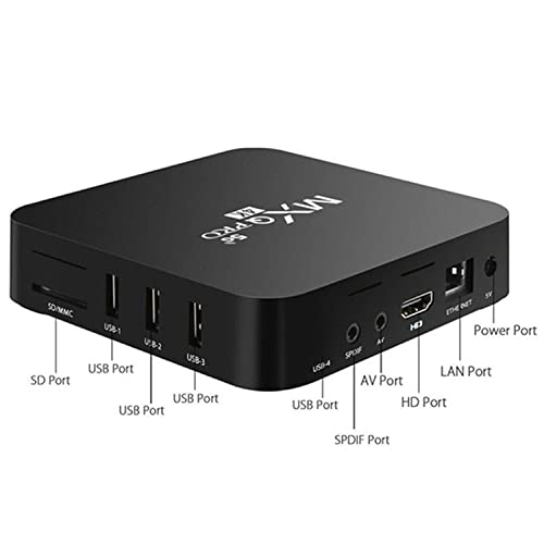 V88R 4K MBOX 4GB Ram 32 GB ROM with Android 10, Dual WiFi 2.4/5 Ghz, H2.65 Decoding - Image 6